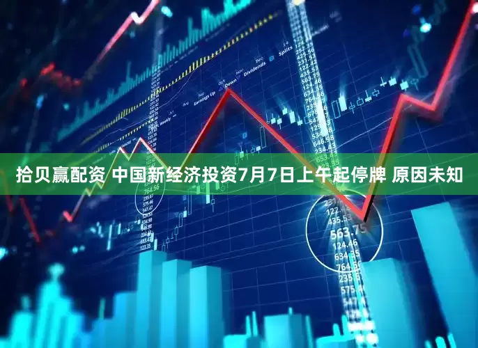 拾贝赢配资 中国新经济投资7月7日上午起停牌 原因未知